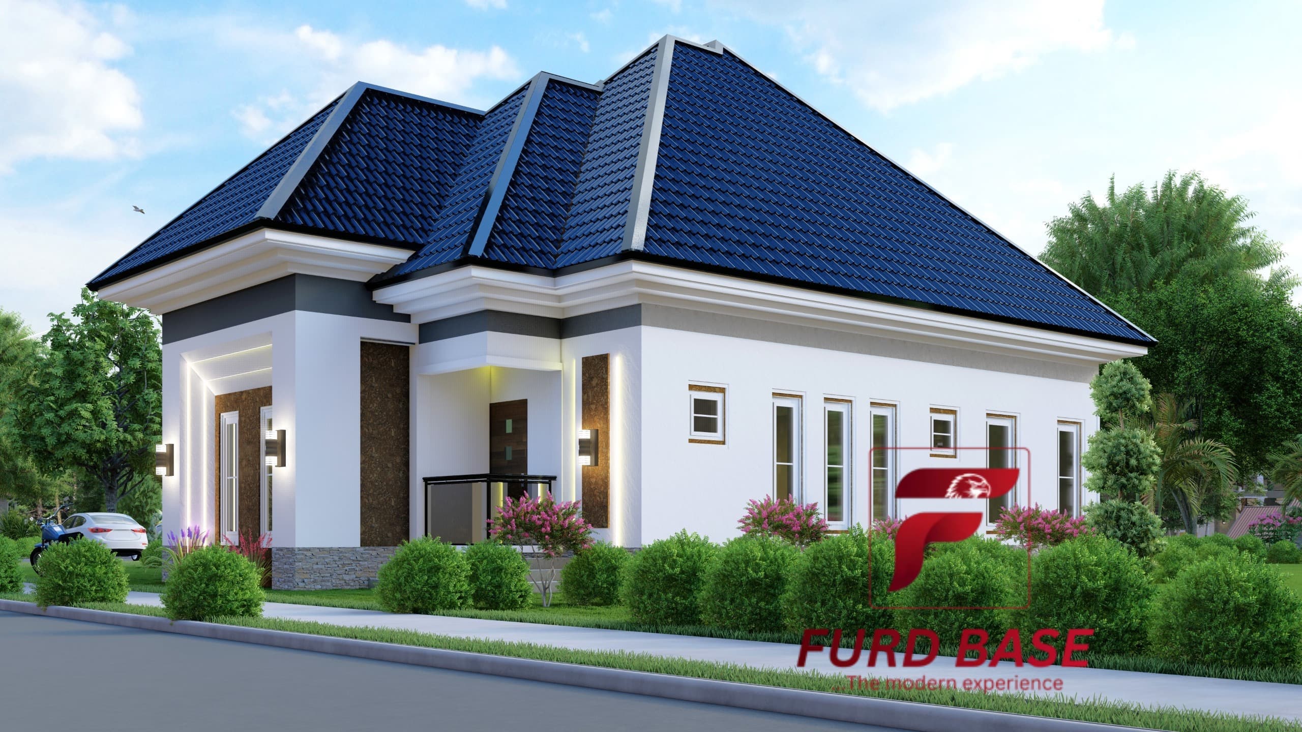 A twin three-bedroom semi-detached duplex — view 1